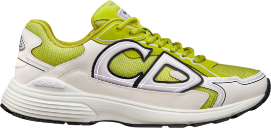 Dior Acid Green And White B30 Sneakers