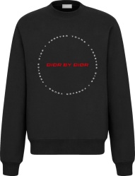 Dior Black And Red Dior By Dior Logo Sweatshirt 333j666 W5864 980