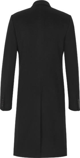 Dior Black Double Breasted Cashmere Coat