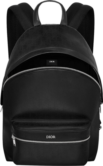 Dior Black Galaxy Oblique Rider Backpack