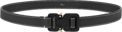 Dior Black Leather Belt With Detail Stitching Worn By Offset Instagram Post