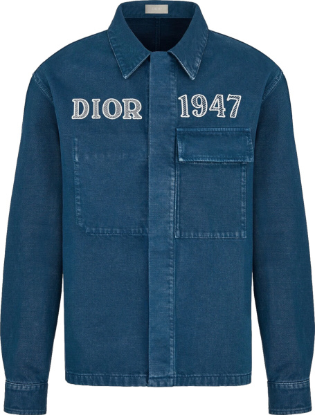 Dior Blue Denim Dior 1947 Shirt