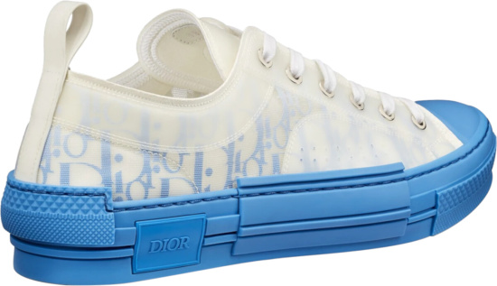 Dior Blue Granient Canvas Oblique Sneakers