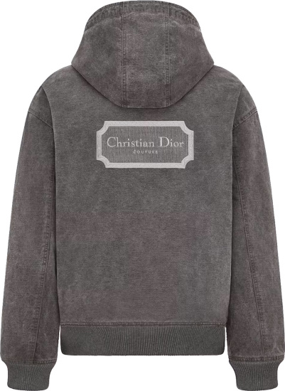 Dior Grey Christian Dior Couture Workwear Jacket