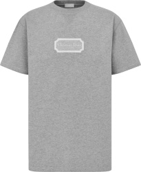 Dior Grey Dior Couture Logo T Shirt