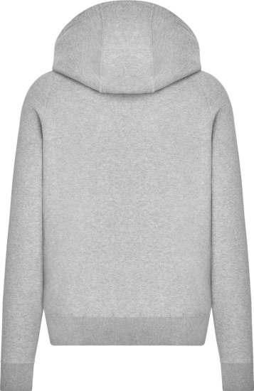 Dior Grey Oblique Lined Zip Hoodie | INC STYLE