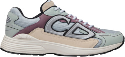 Dior Light Green Purple Grey And Beige B30 Sneakers