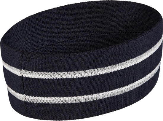 Dior Navy Blue And White Logo Jacquard Headband