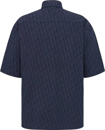 Dior Navy Oblique Denim Shirts