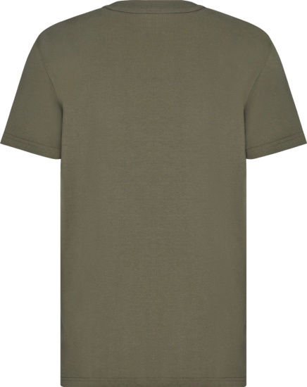Dior Olive Green & Ivory 'CD Icon' T-Shirt | INC STYLE
