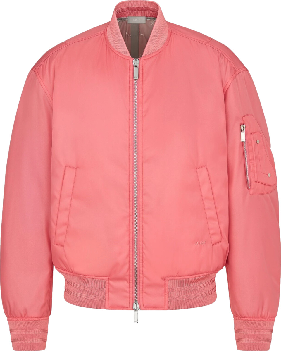 Dior Pink Satin Bomber Jacket | Incorporated Style