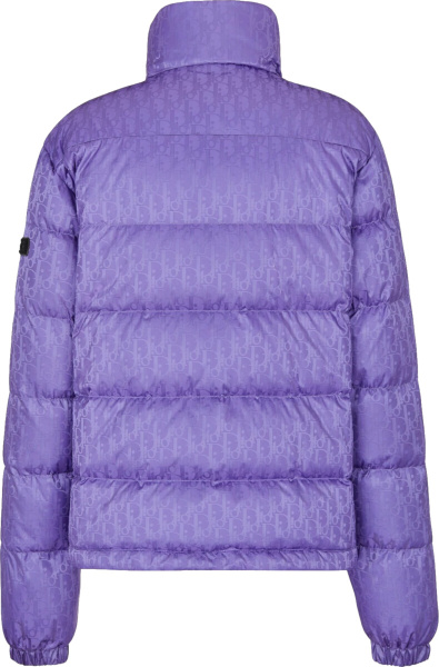 Dior Purple Oblique Puffer Jacket