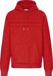 Red Terry Oblique Hoodie
