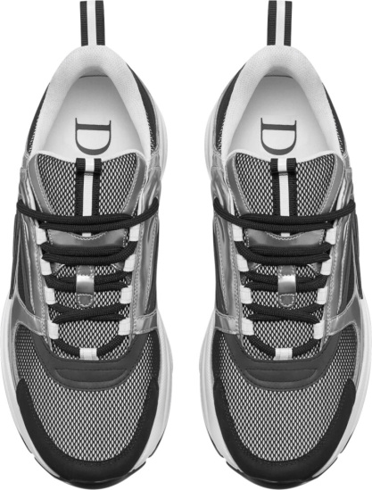 Dior Silver Black White B22 Sneakers