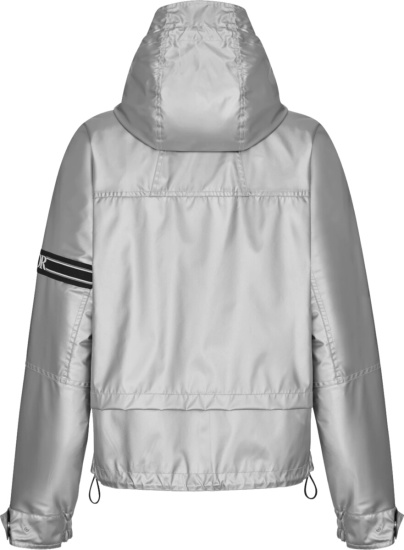 Dior Silver Hooded Shell Jacket