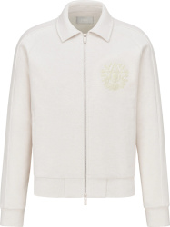 Dior White Cd Etoile Logo Embroidered Track Jacket