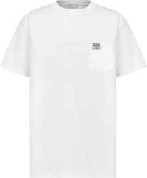 Dior White Cd 1947 Patch Logo T Shirt