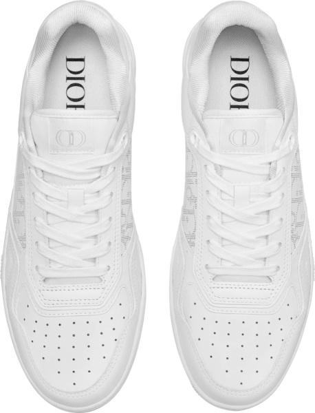 Dior White Galaxy Oblique Low Top B27 Sneakers