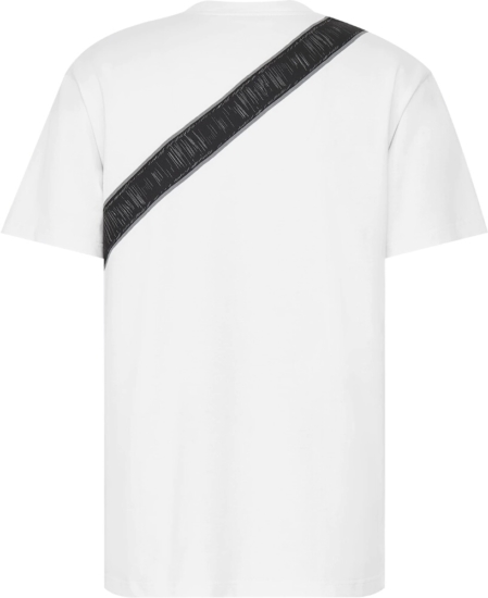 Dior White T Shirt With Saddle Bag Print