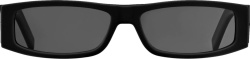 Dior X Cactus Jack Black Wide Rectangular Sunglasses