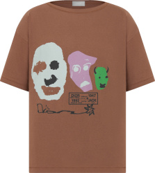 Dior x Cactus Jack Brown Faces T-Shirts