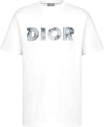 Dior x Daniel Arsham Eroded Logo White T-Shirt
