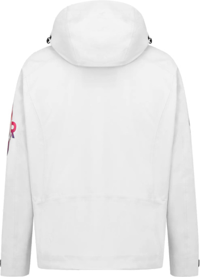 Dior X Descente White Cd Diamond Logo Technical Shell Ski Jacket