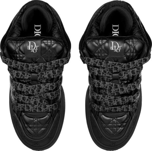 Dior X Erl Black Quilted B9s Sneakers