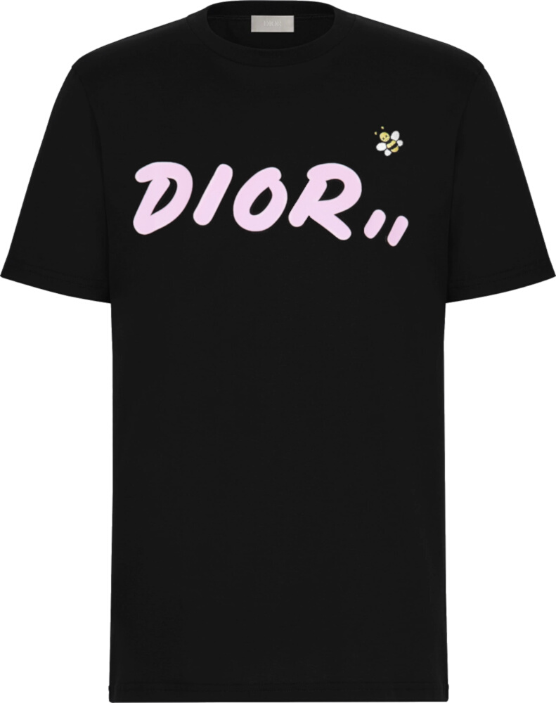 Dior x KAWS Black & Pink T-Shirt | INC STYLE