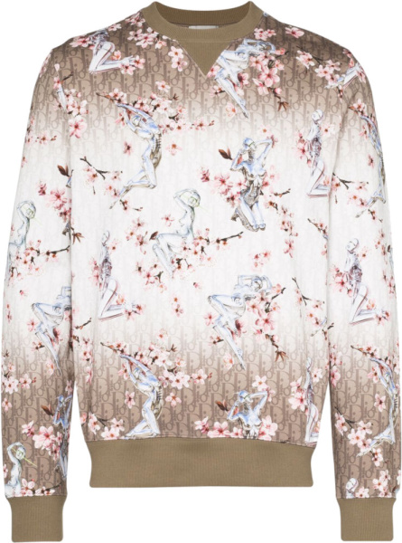 Dior X Sorayama Beige Oblique Sweatshirt