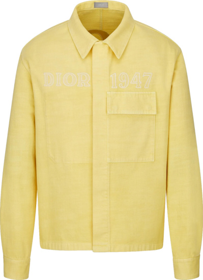Dior Yellow Denim 1947 Shirt Jacket