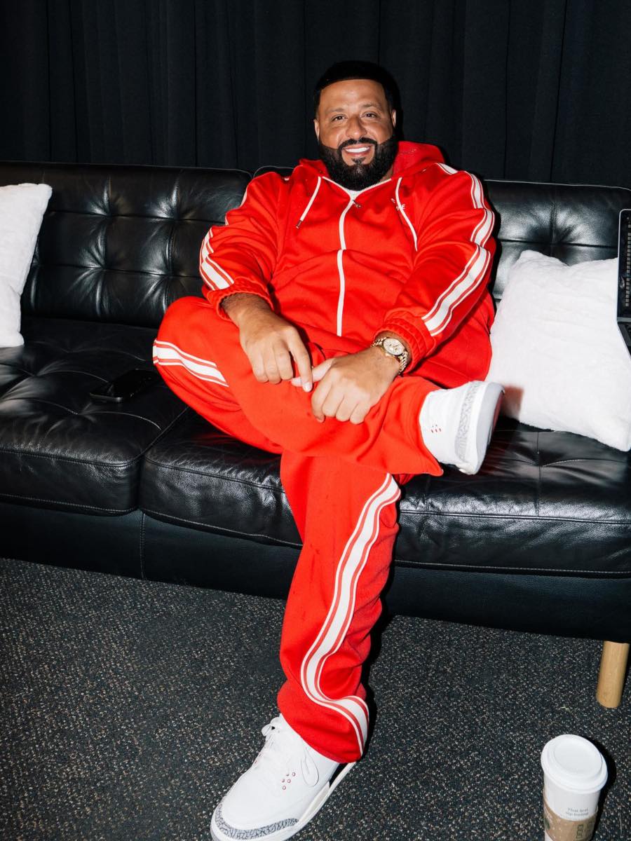 DJ Khaled: Red Celine Track Suit, Diamond Face Rolex & Jordan 3s