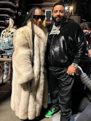 DJ Khaled Wearing a Blue Prada, Polo Ralph Lauren, & Jordan Outfit |  Incorporated Style