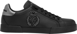 Black Crown Patch 'Portofino' Sneakers