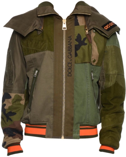 Dolce And Gabbana Military Patch Jacket