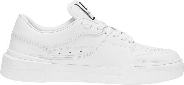 Dolce And Gabbana White Leather Low Top Chunky Sneakers