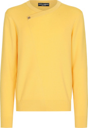 Dolce And Gabbana Yellow Dg Hardware Logo Sweater