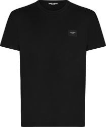 Dolce Gabbana Black Logo Patch T Shirt G8kj9tfu7eqn0000