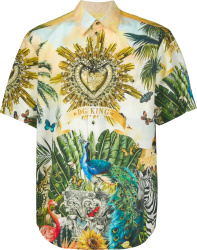 Dolce Gabbana Tropical Dg King Print Shirt