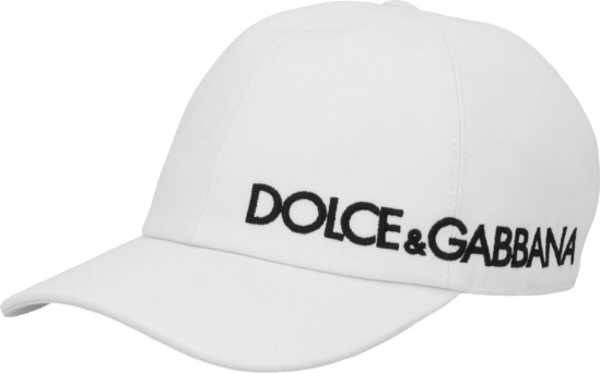 Dolce & Gabbana White Side-Logo Hat | INC STYLE