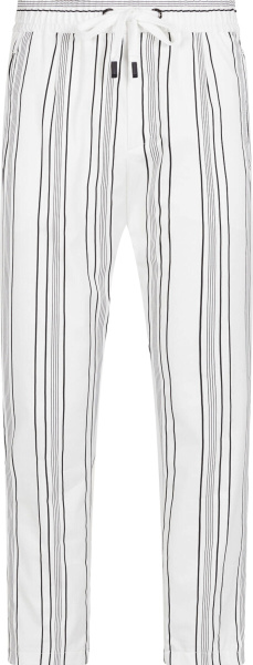 Dolce Gabbana White Striped Jogging Pants Gyu6etfrrdfs8051