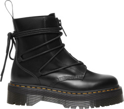 Dr Martens Black Jarrick Ii Zip Leather Boots