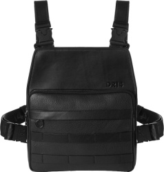 Dr14 Black Leather Chest Rig Utility Bag