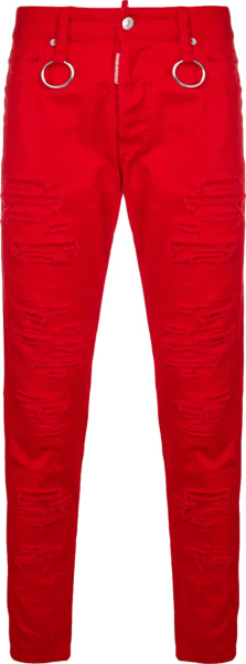 Dsauared2 Red Skinny Dan Jeans