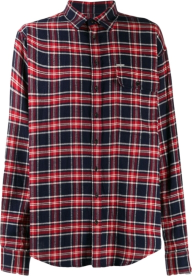 Dsquared2 Blue And Red Check Shirt