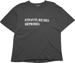 Enfants Riches Deprimes Black Faded Logo T Shirt