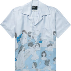 Enfants Riches Deprimes Light Blue Bath House Silk Shirt