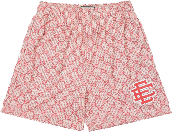 Eric Emanuel X Gucci Pink Allover Ee Shorts