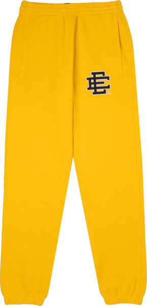 Eric Emanuel Yellow Sunny Delight Ee Logo Sweatpants