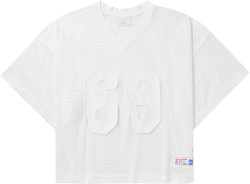 Erl White Mesh 69 Football Jersey T Shirt